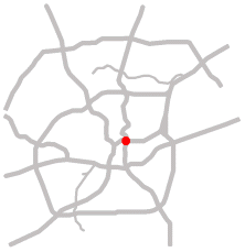 I-35/I-37 interchange location map