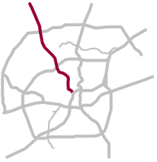 I-10 West highlight map