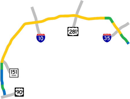 Loop 1606 traffic map