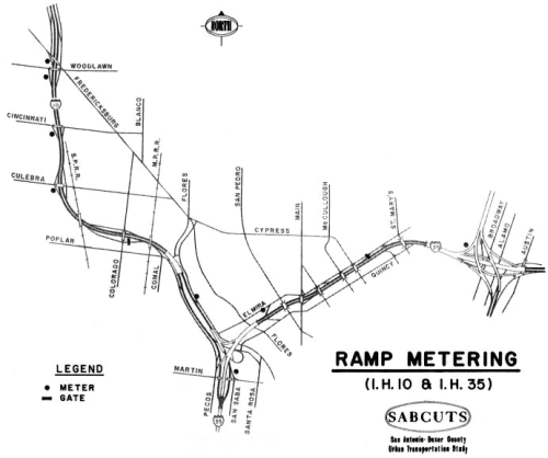 Ramp meter map