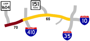 US 90 speed limit map