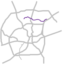 Wurzbach Pkwy highlight map