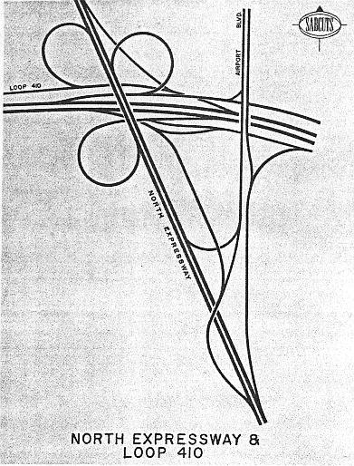 Original US 281/Loop 410 interchange plan