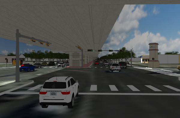 Boulevard/flyover rendering