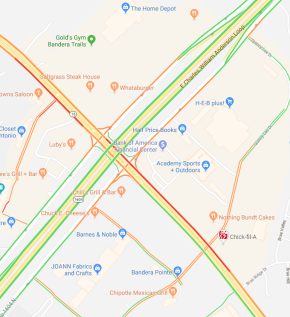 Google Maps traffic screenshot before