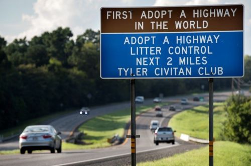 First Adopt-a-Highway