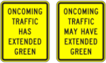 Yellow trap signs