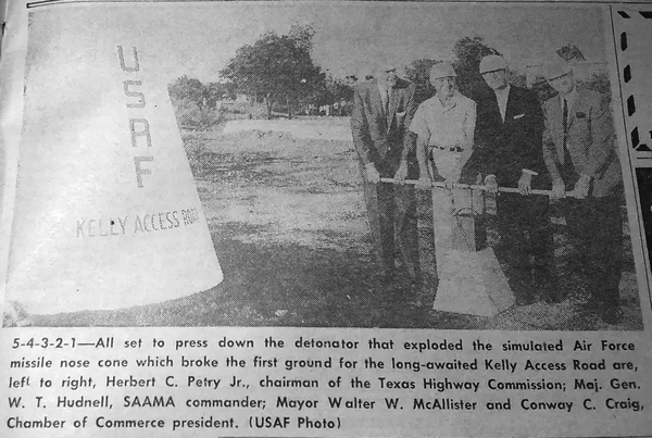 "Groundblasting" ceremony for General Hudnell Drive