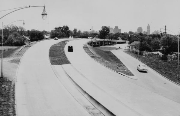 I-10 at Frio St. looking southeast in 1950