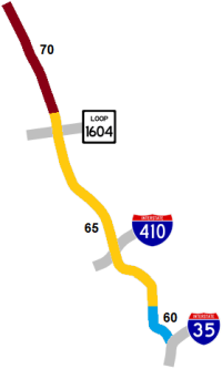 I-10 West speed limit map