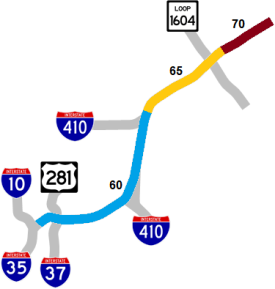 I-35 North speed limit map