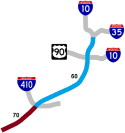 I-35 South speed limit map