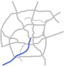I-35 South highlight map