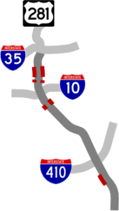 I-37 access roads map