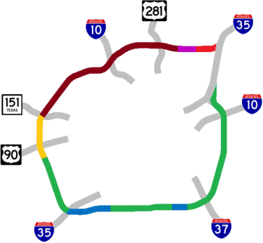 I-410 traffic map
