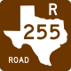 Recreation Road 255 sign