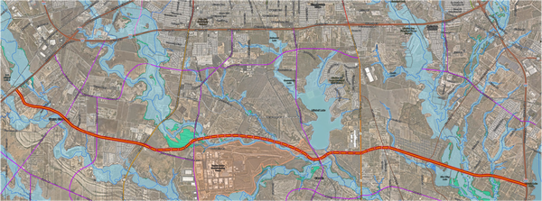 South Texas Parkway map