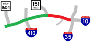 I-10 traffic map
