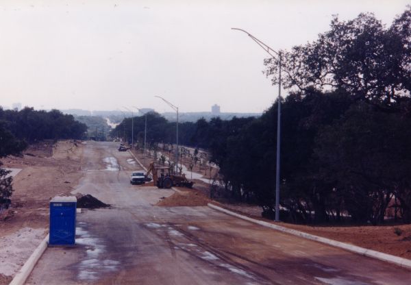 Wurzbach Parkway construction near NW Military Hwy. looking southwest ca. 1999