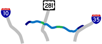 Wurzbach Pkwy traffic map