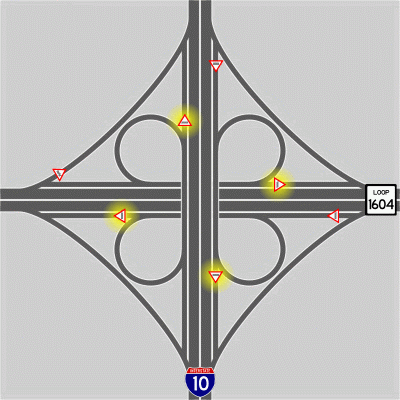 I-10/Loop 1604 interchange